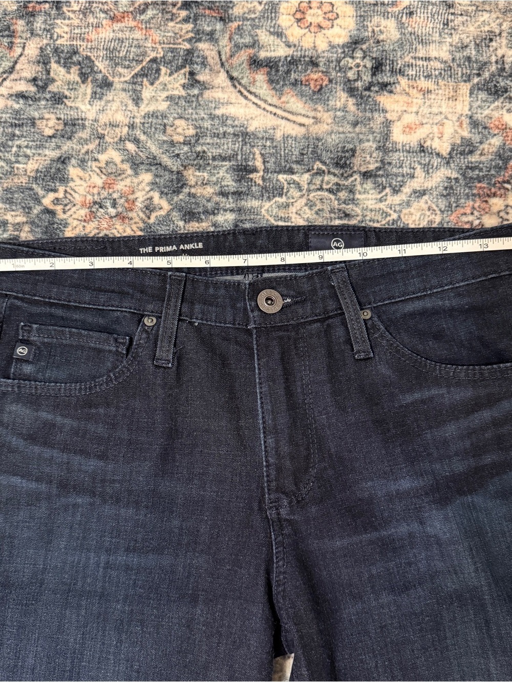 🦋 AG Adriano Goldschmied| EUC The Prima Ankle Cigarette Jeans 26R Dark Wash - Picture 11 of 12